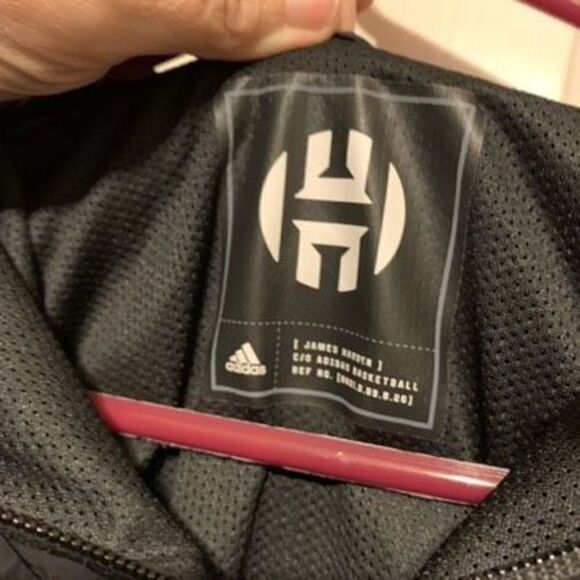 Adidas James Hardin SP Size Small Black Basketball Parka *New* - Picture 4 of 7